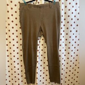 Time and Tru Jeggins, Green, Size XL (16-18), a few small pulls in fabric